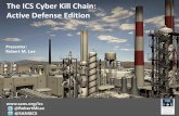 The ICS Cyber Kill Chain: Active Defense Edition ICS Cyber Kill Chain: Active Defense Edition  @RobertMLee @SANSICS Presenter: Robert M. Lee