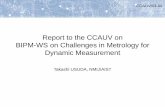 Report to the CCAUV on BIPM-WS on Challenges in Metrology ... · PDF fileBIPM-WS on Challenges in Metrology for Dynamic Measurement Considering growing demands for dynamic measurement