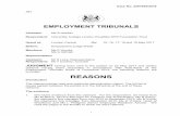2207836 16 Hassan R JW 31 05 17 2 · PDF fileEMPLOYMENT TRIBUNALS ... Service Manager for Theatres and Anaesthetics, Ms N Sabey, ... This meant that the Claimant was out of her department