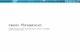 neo finance - University of Technology Sydney · PDF filePage 2 of 27 INTRODUCTION This workbook is designed to provide you with an introduction to Neo (Oracle) Internet Expenses (UTS