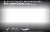 Noninvasive Treatments for Low Back Pain | Effective ... · PDF fileSubacute low back pain lasts between 4 weeks and 12 weeks. ... (such as cancer or an infection of the spine or kidneys).