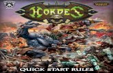 Hordes MkII Quick Start Rules. - Home | Privateer Pressprivateerpress.com/files/Hordes MkII DemoRules-WEB.pdf · HORDES focuses on the wilder forces of the Iron Kingdoms. These Quick