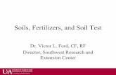 Soils, Fertilizers, and Soil Test - uaex.edu Nutrition and...between 3 and 6% organic matter. Components of Soil Organic Matter • Plant residues and living microbial biomass. •