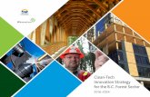 Clean-Tech Innovation Strategy for the B.C. Forest … Innovation Strategy for the ... Technologies Harvesting, wood products, ... fibre, or energy from the forest,