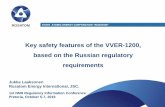Key safety features of the VVER-1200, based on the Russian ... · PDF filebased on the Russian regulatory requirements ... Rosatom disclaims all responsibility for any and all mistakes,