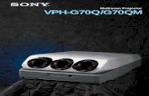 Multiscan Projector VPH-G70Q/G70QM - … your goal is projecting a better image, Sony has the solution: a new Multiscan Projector that offers bright images and super-sharp focusing
