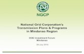 National Grid Corporation’s Transmission Plans & Programs ... · PDF fileNational Grid Corporation’s Transmission Plans & Programs ... Based on DOE’s List of Private Sector Initiated