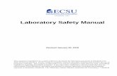 Laboratory Safety Manual - ecsu. · PDF fileLaboratory Safety Manual ... regulations require ECSU, ... and the computer simulation and in vitro biological systems shall be considered