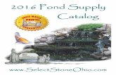 2016 Pond Book - Contractor-  - Select Stone · PDF file2 Toll Free 800-695-9867   pricing subject to change without notice 2016 POND CATALOG 110% PRICE MATCH