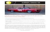 1965 Alfa Romeo GTA - William I'Anson Ltd · PDF fileAlfa Romeo GTA 1600 to 1965 FIA Appendix ... The angle between the valves was reduced from 90 to 80 degrees and the valve ... change