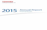 Toshiba Corporation – 2015 Annual Report TOSHIBA Annual Report 2015 Management's Discussion and Analysis Consolidated Results by Segment are as follows; Billions of yen Net Sales