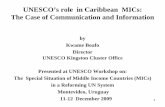 Caribbean Knowledge and Information Society - UNESCOportal.unesco.org/en/files/47311/12651184801Presentation_to_UNESCO... · Communication and Information in the Caribbean: Challenges
