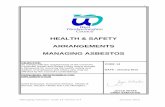 HEALTH & SAFETY ARRANGEMENTS MANAGING · PDF fileHEALTH & SAFETY . ARRANGEMENTS . MANAGING ASBESTOS . CODE: 14 . ... Procedure for “On Site Discovery” ... Process Chart 7.2 PROCEDURE