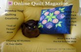 Standard Online Quilt Magazine – Vol. 3 No. 5 Online …onlinequiltmagazine.com/downloads/oqm-std-2012-05.pdfStandard Online Quilt Magazine – Vol. 3 No. 5 ... Creating 3D Illusions