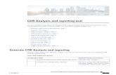 CDR Analysis and reporting tool - · PDF fileCDR Analysis and reporting tool TheCiscoUnifiedCommunicationsManagerCDRAnalysisandReporting(CAR)toolgeneratesreports ofinformationforqualityofservice,traffic