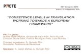 “COMPETENCE LEVELS IN TRANSLATION - ddd.uab.cat · PDF file“Establishing Competence Levels in Translation Competence Acquisition in Written Translation ... -Descriptive categories