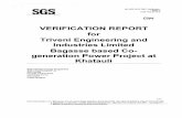 VERIFICATION REPORT for Triveni Engineering and · PDF fileUK ARB VCS 2007 Verification Issue 1 CCP.VOL0149-B COpy VERIFICATION REPORT for Triveni Engineering and Industries Limited