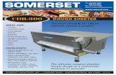 CDR-300 DOUGH SHEETER - Somerset · PDF fileINDUSTRY USES: • Bakeries • Donut Shops • Cafes • Institutions • Schools • Hospitals • Pizzerias CDR-300 FEATURES • Simple