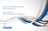 Gazprom’s update on gas and LNG development Marketing & Trading Limited 4 Exporting for over 40 years 11% of global gas production 17% of global gas reserves export 225 bcma to >