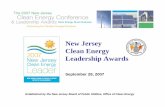 New Jersey Clean Energy Leadership Awards Jersey Clean Energy Leadership Awards September 28, ... International, Inc. ... Your Power to Save Project of the Year.