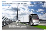 Energy Supply To Road Vehicles - Chalmers · PDF fileEnergy Supply To Road Vehicles Mats Alaküla ... Fossil and Combustion based transportation ... • Visual impression Side