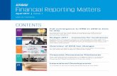 Financial Reporting Matters - KPMG · PDF fileof FRS 103 and predecessor of FRS 103 – FRS 22). The efforts taken could be similar to that of a first-time adopter. If Approach 1 is