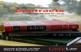 Spring Conference on Contracts - UNLV of Rights and Obligations in Intimate Relationships ... Contracts “Teach In” Redux (Part ... Integrated Skills/Doctrine Contracts Syllabus