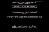 SYLLABUS - · PDF fileSyllabus/LL.B. / 3 (Three - Year Course) (New Scheme) BECHELOR OF LAWS EXAMINA TIONS - FACUL TY OF LA W LL.B. First Year Exam. 2018 First eight papers of LL.B