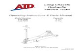 Long Chassis Hydraulic Service Jacks - ATD Tools, Inc.7391OM.pdf · Long Chassis Hydraulic Service Jacks Operating Instructions & Parts Manual Printed in China ... and follow the