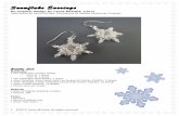 Snow Flake Earrings -  ??• 4mm facetted crystal rondelles (Swarovski article #5040), 12 beads • 3mm crystal bicones, 12 beads ... Microsoft Word - Snow Flake   Author: