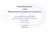 Pseudospectra and Nonnormal Dynamical Systems - · PDF file · 2012-03-21Pseudospectra and Nonnormal Dynamical Systems ... We shall cover a mix of theory, computation, and applications.