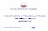 GUIDELINES - O.N.P.C.S.B. AML GUIDELINES.pdf · suspicious transactions guidelines 1 romania national office for the prevention and control of money laundering