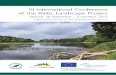 III International Conference of the Baltic Landscape Project · PDF fileIII International Conference of the Baltic Landscape ... only to forest legislation but also to nature conservation,