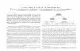 Learning Object Affordances: From Sensory Motor ...vislab.isr.ist.utl.pt/publications/08-ieeetro-affordances.pdf · Learning Object Affordances: From Sensory Motor Coordination to
