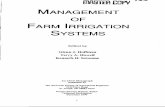 WEB COPY ''' MANAGEMENT OF FARM IRRIGATION SYSTEMS · PDF file23.5 Inadequate Water Storage 884 23.6 Aeration 885 23.7 ... flow paths for infiltrating water and food for ... MANAGEMENT