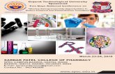 “Startup Entrepreneurship Opportunities In Modern ...gtu.ac.in/uploads/Sardar Patel College of Pharmacy - Brochure.pdfModern Analytical And Standardization Techniques ... “Startup