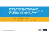 PlAcE-BASED PrEfErENTIAl EffEcTS: EvIDENcE frOm · PDF fileFor attribution, translations, adaptations, and permissions, please read the provisions ... For instance, special economic