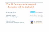 The 21 Century tech tsunami - batteries will be · PDF fileThe 21 Century tech tsunami - batteries will be included ... CRICOS Provider Code 00301J 2 ... Hard rock lithium prices are