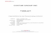 COSTAR GROUP INC - corpdocs.msci.comcorpdocs.msci.com/Annual/ar_2013_82079.pdf · CoStar Group, Inc. ... In August 1998, we expanded into the Houston region through the acquisition