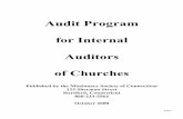 Audit Program for Internal Auditors of Churches - ctucc.org · PDF fileAudit Program for Internal Auditors of Churches ... it should be noted that a professional would most likely