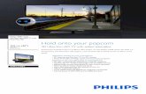 Philips 4000 series Pixel Plus HD Hold onto your popcorn · PDF filePhilips 4000 series 3D Ultra Slim LED TV with ... using an HDMI-DVI cable/converter and you are ready to go. ...