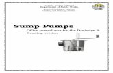 Sump Pumps and Grading/Plan Check... · Sump Pumps Office procedures ... use the HydroCalc Calculator to calculate ... Maximum Static Head The pump must be able to develop enough