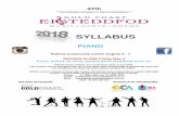 SYLLABUS - Gold Coast Eisteddfod · PDF file37th * INTERNATIONALLY RECOGNISED * SYLLABUS PIANO Robina Community Centre August 3 - 7 ENTRIES CLOSE Friday May 4 Enter online at