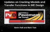 Transfer Functions in ME Design - Asphalt Pavement · PDF fileUpdates on Cracking Models and Transfer Functions in ME Design ... Bottom-Up • Fatigue strength from flexural beam