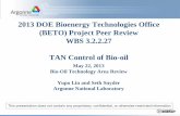 2013 DOE Bioenergy Technologies Office (BETO) …energy.gov/sites/prod/files/2016/05/f31/bio_oil_lin_32227.pdf2013 DOE Bioenergy Technologies Office (BETO) ... Inorganic Salts ...