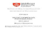 PSY2014 DEVELOPMENTAL PSYCHOLOGY …mdx.mrooms.net/pluginfile.php/44568/mod_resource/content/2/New... · Developmental Psychology. McGraw‐Hill. ... PSY2014 Developmental Psychology