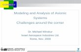 Modeling and Analysis of Avionic Systems Challenges · PDF fileModeling and Analysis of Avionic Systems Challenges around the corner Dr. Michael Winokur Israel Aerospace Industries