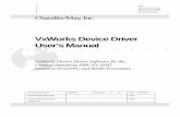 VxWorks Device Driver User’s Manual - General · PDF fileVxWorks Device Driver User’s Manual VxWorks Device Driver Software for the ... MPC603, MPC604, and MPC750 processors as