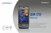 BM-170 - Informatique mobile · PDF file8 BM-170 Manual Learning Basics ∙We strongly recommend that you use the adapter which was purchased with the product for charging the battery.