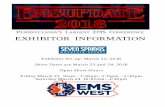 EXHIBITOR INFORMATION - EMS · PDF fileany acon or inacon of any natu re by EMS West, ... Exhibitor agrees to indemnify and hold forever harmless EMS West, WREMS and/or Seven Springs